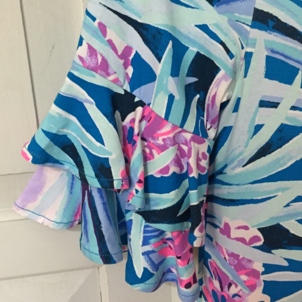 Lilly Pulitzer Blue and Pink Mini Dress - Picture 8 of 15